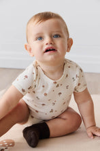 Load image into Gallery viewer, Organic Cotton Hudson Short Sleeve Bodysuit - Foraging Friends