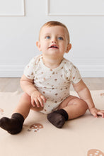 Load image into Gallery viewer, Organic Cotton Hudson Short Sleeve Bodysuit - Foraging Friends