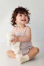 Load image into Gallery viewer, Organic Cotton Fine Rib Bridget Singlet Bodysuit - Petite Fleur Violet