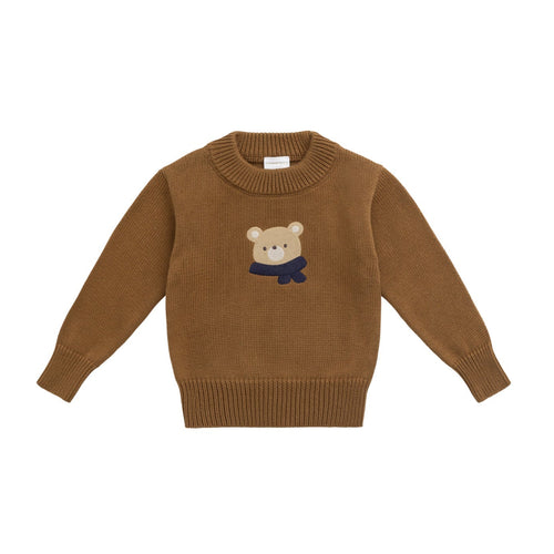 Leon Knit Jumper - Cosy Bobbie Autumn Bronze