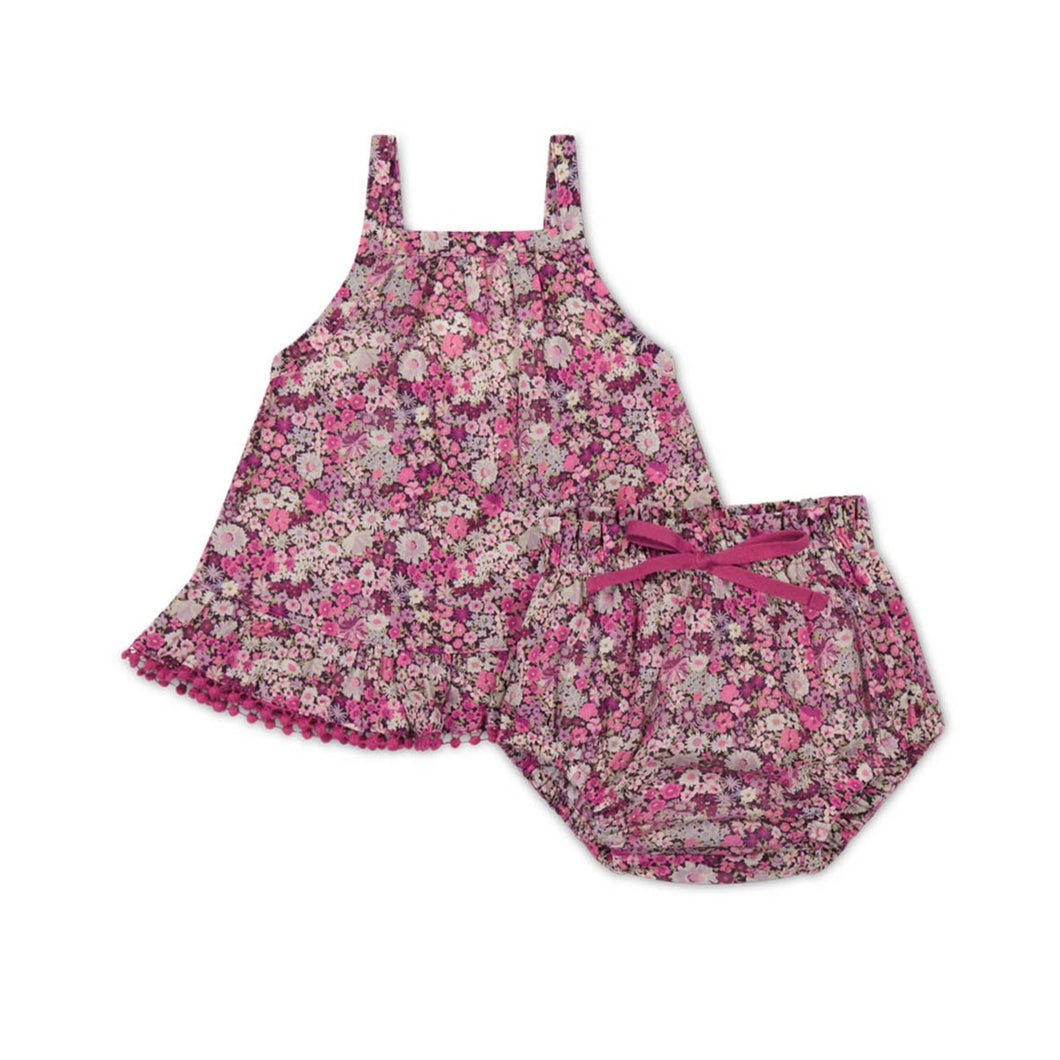 Organic Cotton Zoe Set - Garden Print