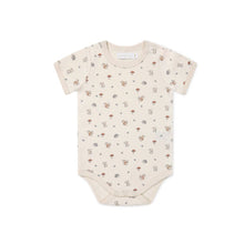 Load image into Gallery viewer, Organic Cotton Hudson Short Sleeve Bodysuit - Woodland Friends