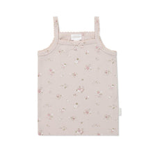 Load image into Gallery viewer, Organic Cotton Fine Rib Singlet - Petite Fleur Violet