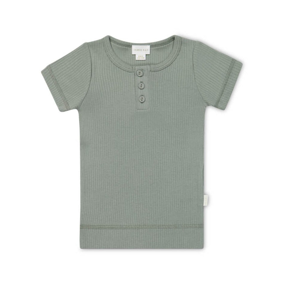 Organic Cotton Modal Henley Tee - Milford Sound