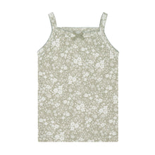 Load image into Gallery viewer, Organic Cotton Singlet - Pansy Floral Mist