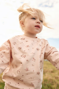 Organic Cotton Bobbie Sweatshirt - Petite Fleur Soft Peony