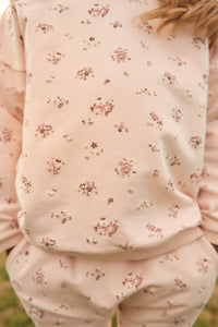 Organic Cotton Bobbie Sweatshirt - Petite Fleur Soft Peony