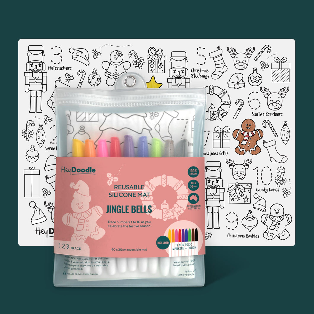 Jingle Bells Classic Colouring & Doodle Mat