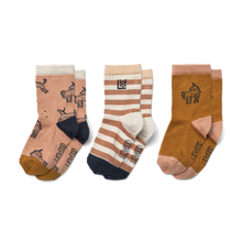 Load image into Gallery viewer, SILAS SOCKS 3 PACK - UNICORN / PALE TUSCANY MIX