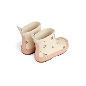 TEKLA SHORT PRINTED RAIN BOOT - PEACH / SEA SHELL