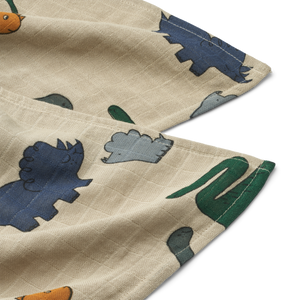 LEWIS MUSLIN CLOTH 2 PACK - DINOSAURS MIX