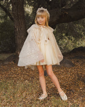 Load image into Gallery viewer, TULLE CAPE || CHAMPAGNE STARS