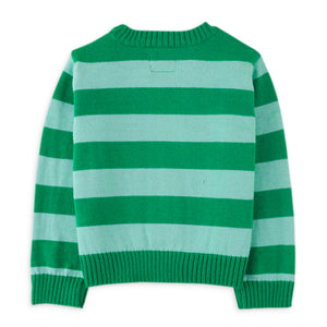 BOYS TIGER ON STRIPES KNITTED PULLOVER