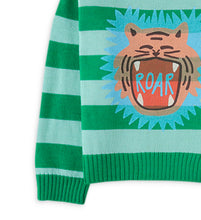 將圖片載入圖庫檢視器 BOYS TIGER ON STRIPES KNITTED PULLOVER