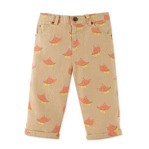 BABY BOYS FOX ALL OVER PRINT PANTS