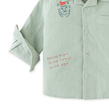 將圖片載入圖庫檢視器 BABY BOYS HEY TIGER EMBRO FINE CORD SHIRT