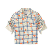 將圖片載入圖庫檢視器 BABY BOYS FOX GRID PRINT SHIRT