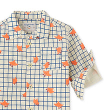 將圖片載入圖庫檢視器 BABY BOYS FOX GRID PRINT SHIRT