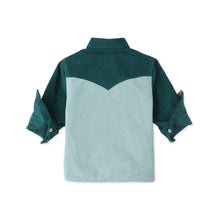 將圖片載入圖庫檢視器 BABY BOYS COLOR BLOCK WITH FOX HEAD EMBRO SHIRT