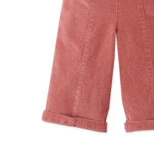 BABY GIRLS VELVET SAILOR PANTS WITH POCKETS