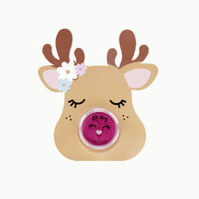 Load image into Gallery viewer, Oh Flossy Lipstick Stocking Stuffer - Rudolph - Pink Ears with Flowers