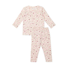 Load image into Gallery viewer, Organic Cotton Atlas Long Sleeve Pyjama Set - Berry Cream Adaline Berries