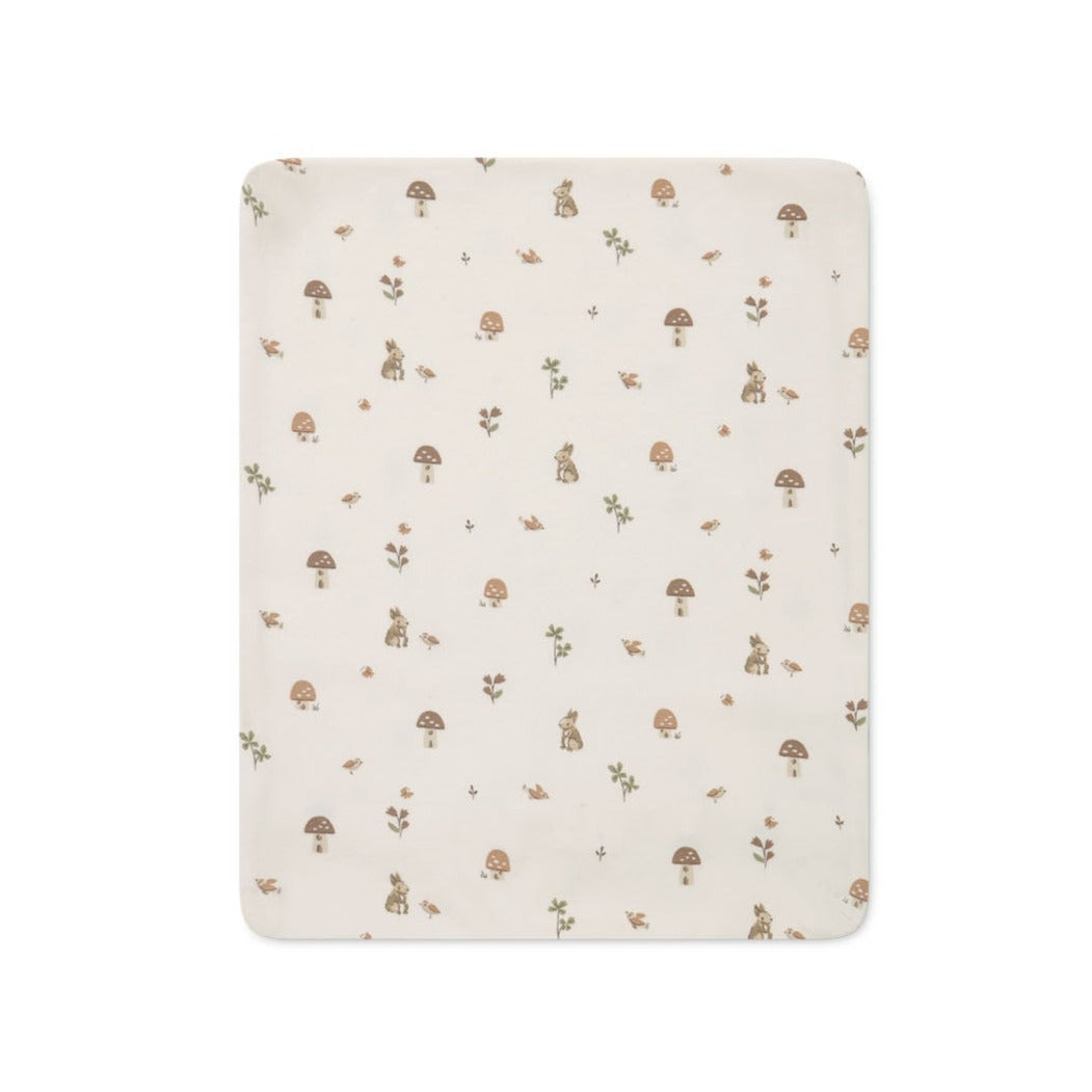 Organic Cotton Cot Sheet - Foraging Friends