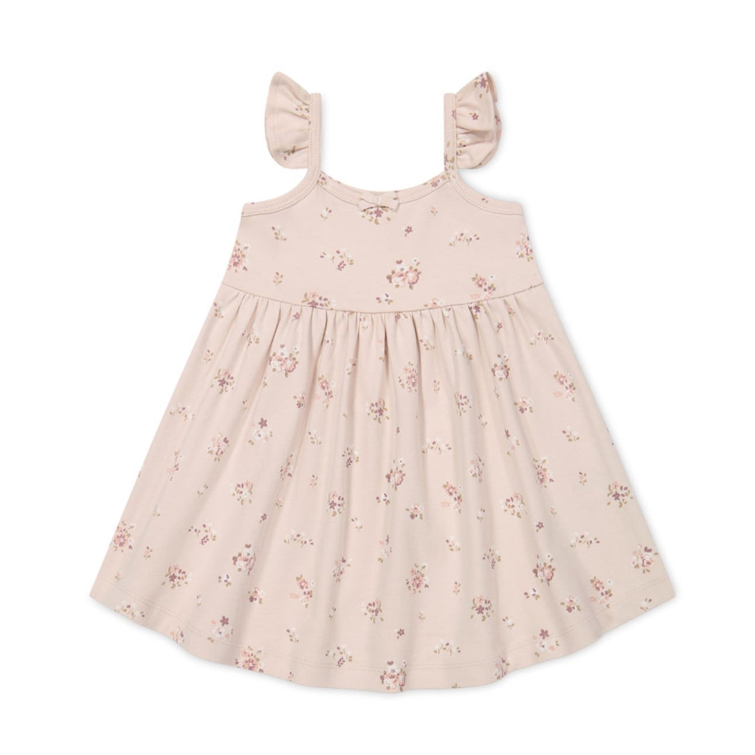 Organic Cotton Gracelyn Dress - Petite Fleur Soft Peony