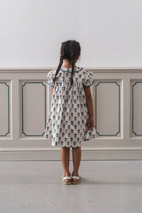 Organic Elizabeth Smocked Dress - Marigold Floral