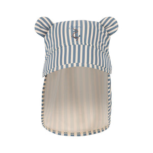 aster bear sun hat grs - sailor stripe