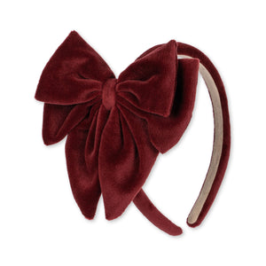 velvet bowie hairbrace big - red dahlia