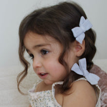 Load image into Gallery viewer, CLASSIC PIGTAIL SET // COTTON EYELET - BABY BLUE