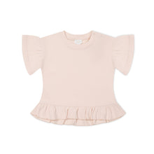 將圖片載入圖庫檢視器 Pima Cotton Courtney Ruffle Top - Dainty Pink