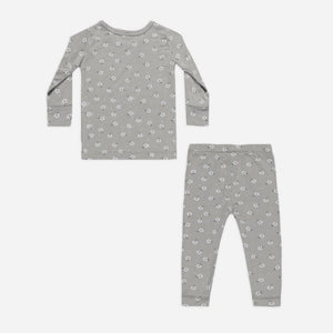 Bamboo Pajama Set || Blue Ditsy