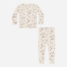 將圖片載入圖庫檢視器 Organic Long Sleeve Pajama Set || Winter Town