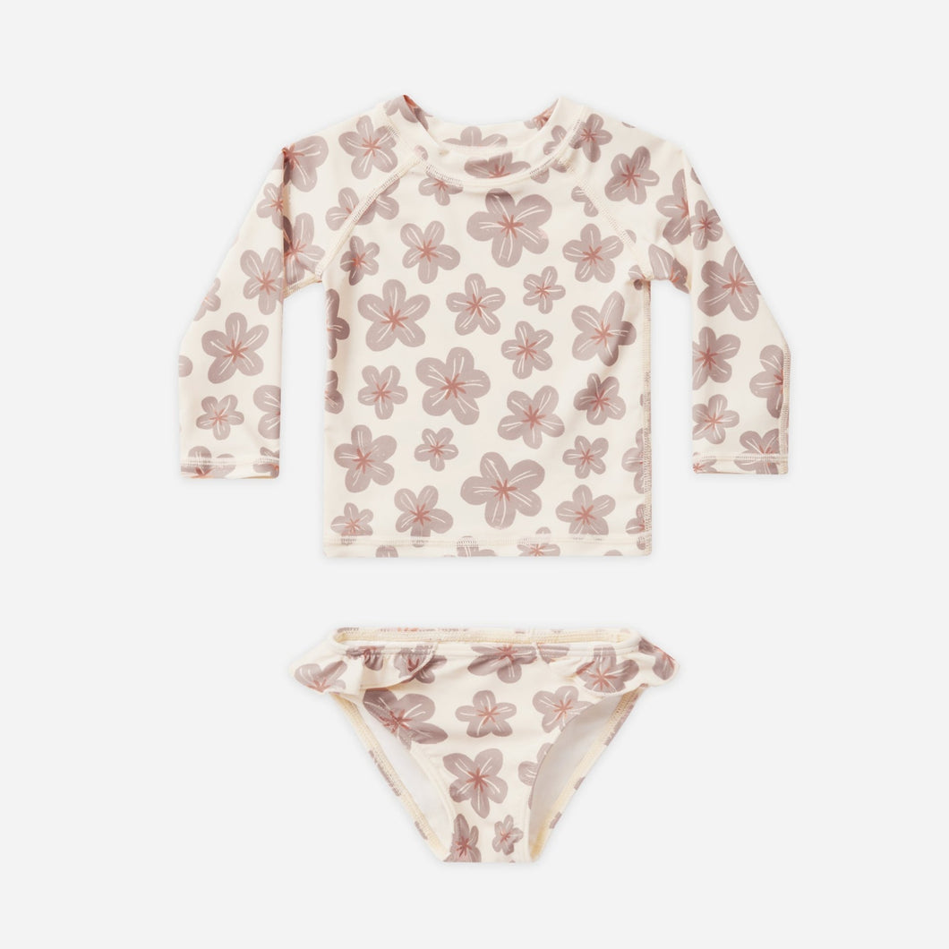 Maryn Rash Guard Set || Hibiscus