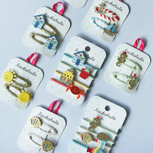 Rainbow Seahorse Clips