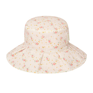 Tiny Blossom Pleated Reversible Sun Hat