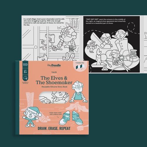 The Elves & The Shoemaker Tales - Reusable Colouring Book