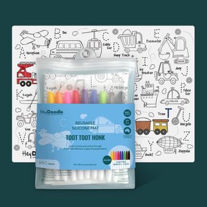 Toot Toot Honk Classic Colouring & Doodle Mat