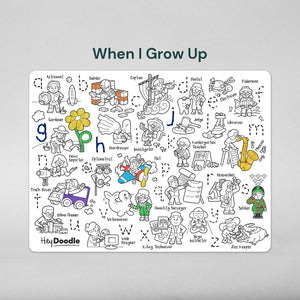 When I Grow Up Classic Colouring & Doodle Mat