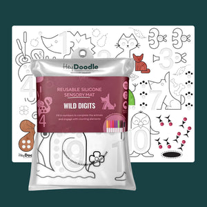 Wild Digits Sensory Colouring & Doodle Mat
