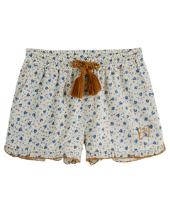 LILY OF THE VALLEY BLUE FLOWER SHORTS