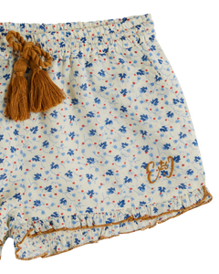 LILY OF THE VALLEY BLUE FLOWER SHORTS