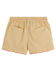 YELLOW GINGHAM SHORTS