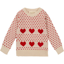 Load image into Gallery viewer, Zoe Sweater - Ruby Red/Cloud