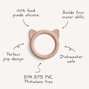 Cat Teether (Blush)