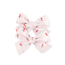 Load image into Gallery viewer, PINWHEEL PIGTAIL SET // CHERRIES