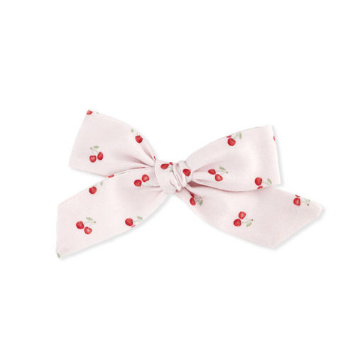 LARGE SCHOOLGIRL BOW // CHERRIES