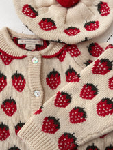 Load image into Gallery viewer, belou knit collar cardigan - strawberry